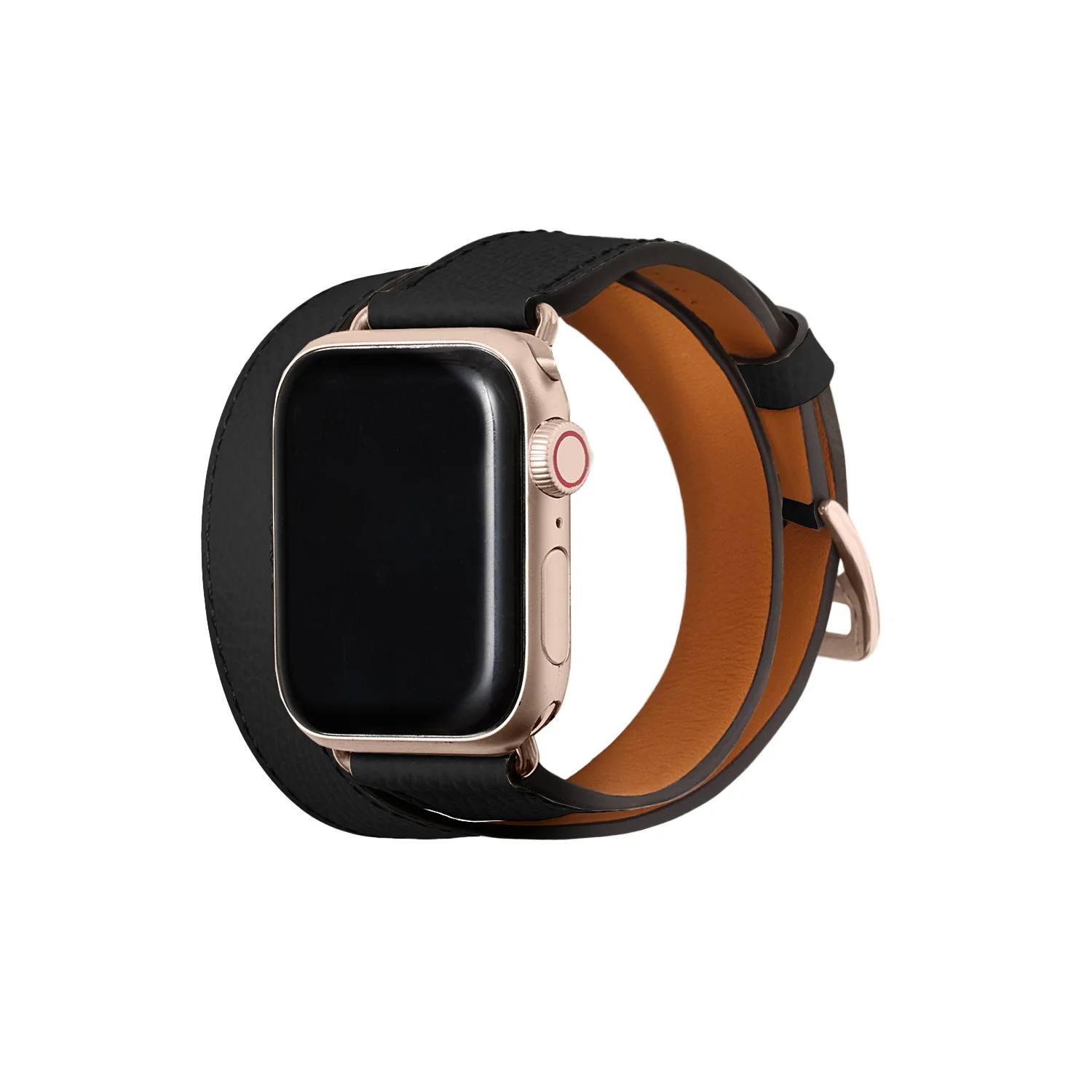 Double Tour Apple Watch Band Nobile Leather (Gold Adapter) - Image 4