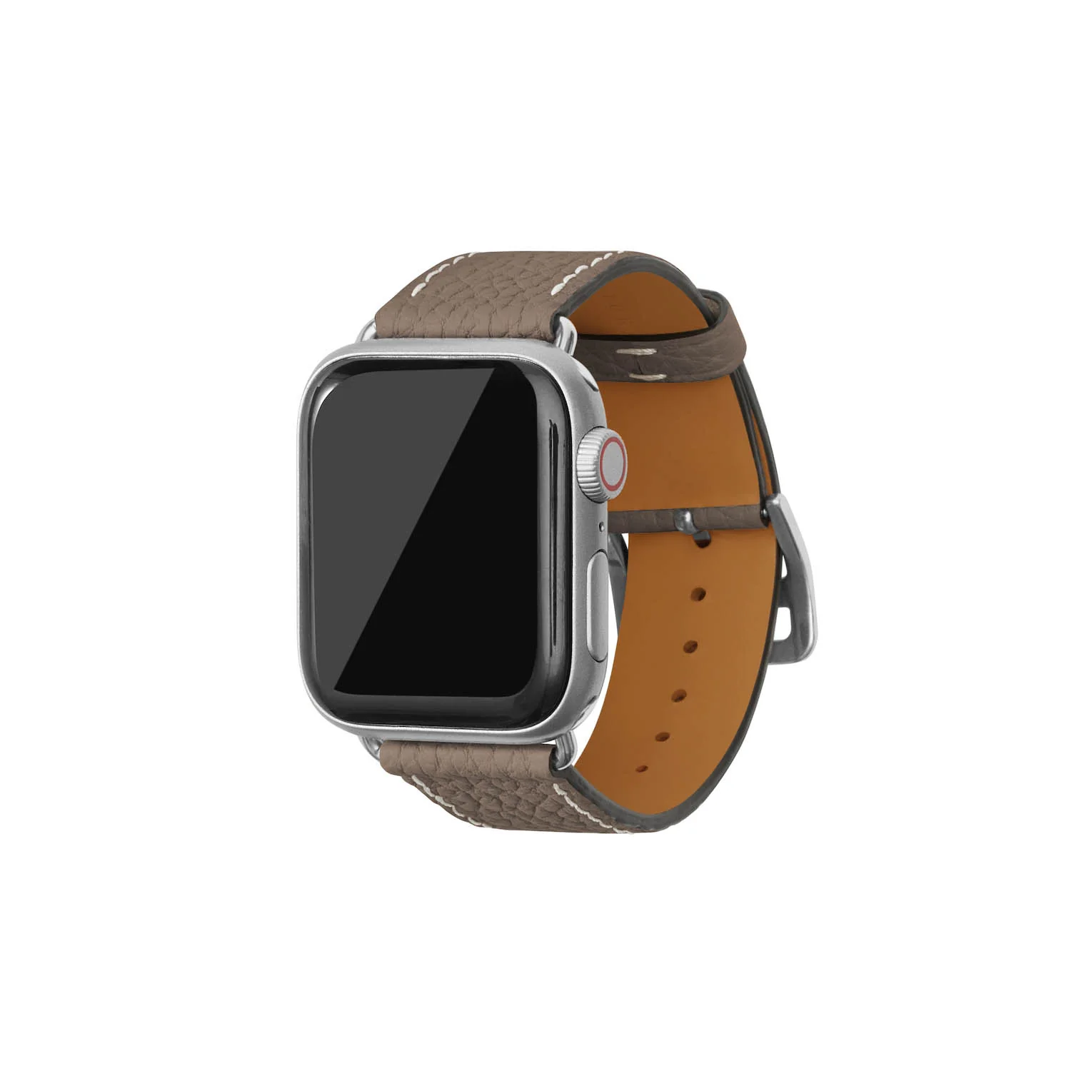 Apple Watch Band Shrink Leather (Silver Adapter) - Image 3