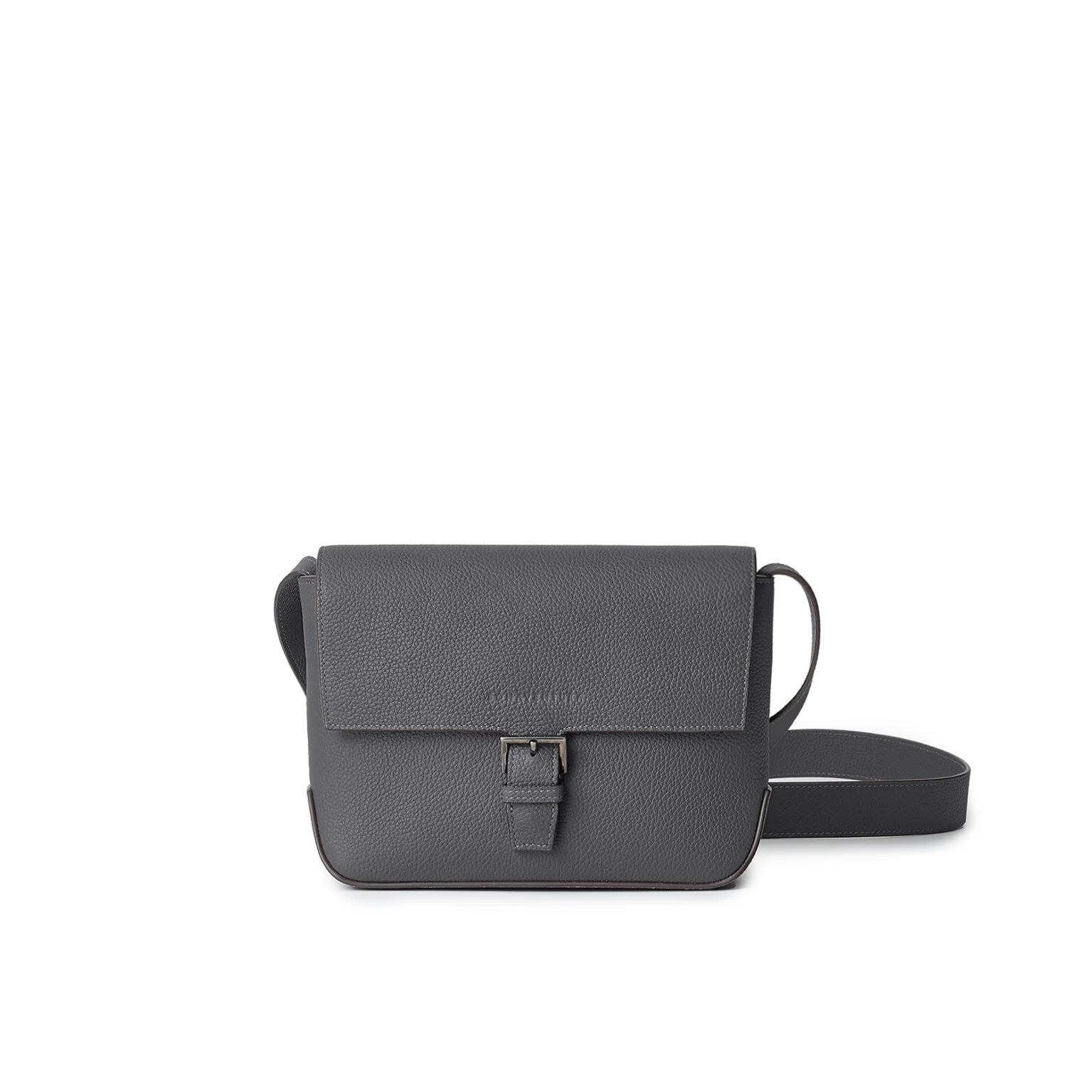 Gino Crossbody Bag with Flap Shrink Leather - Image 3