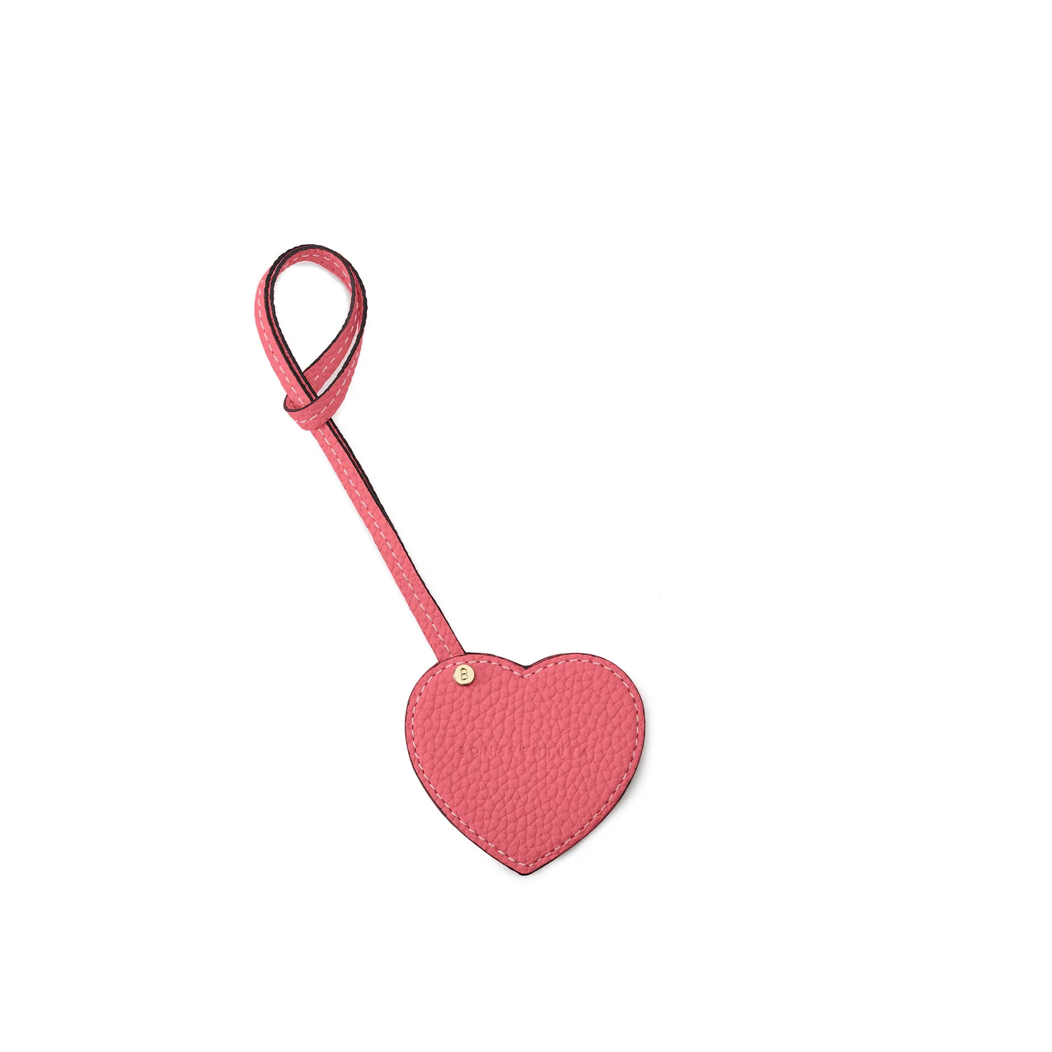 Heart Charm with Mirror Shrink Leather - Image 3