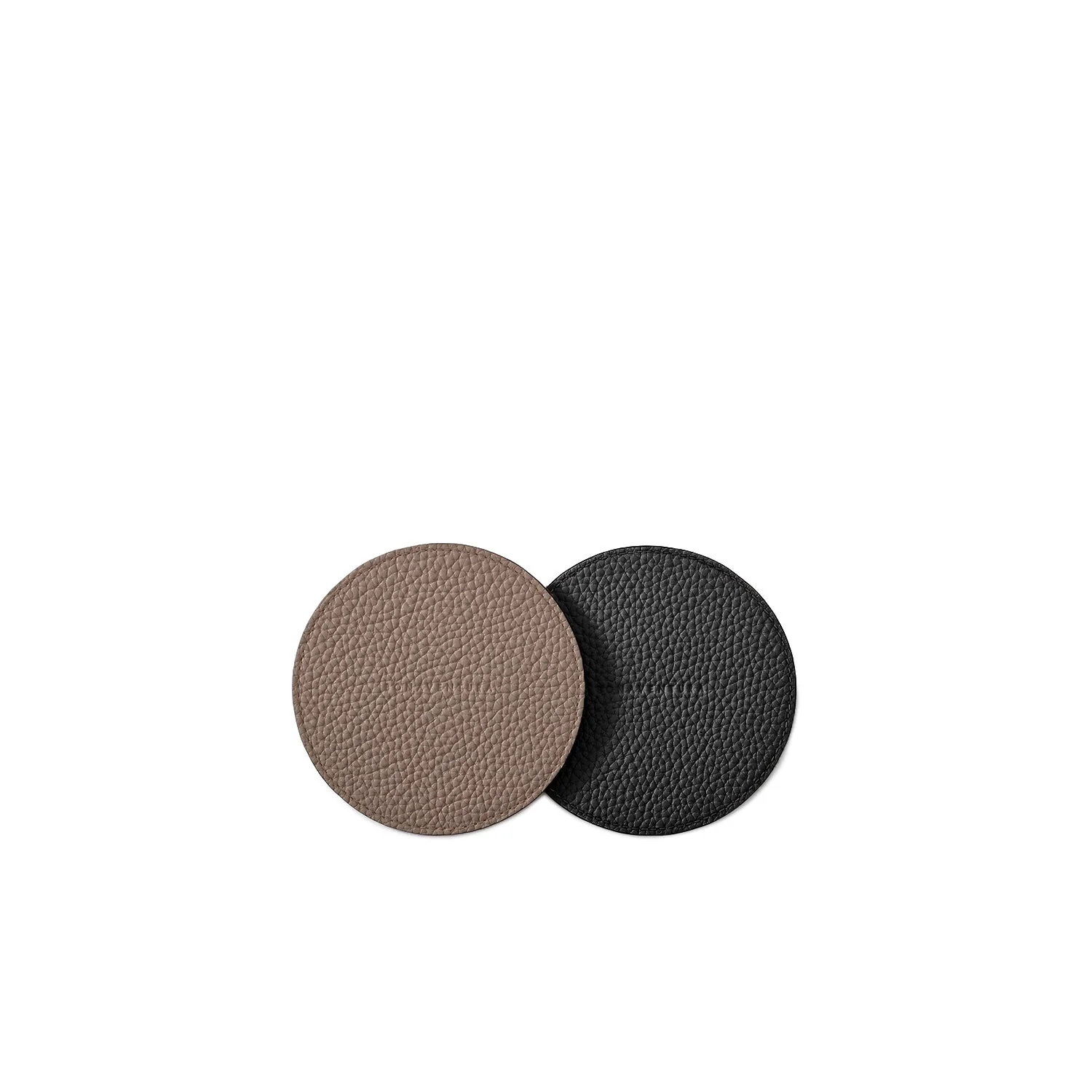 Reversible Round Coaster Set Shrink Leather - Image 3