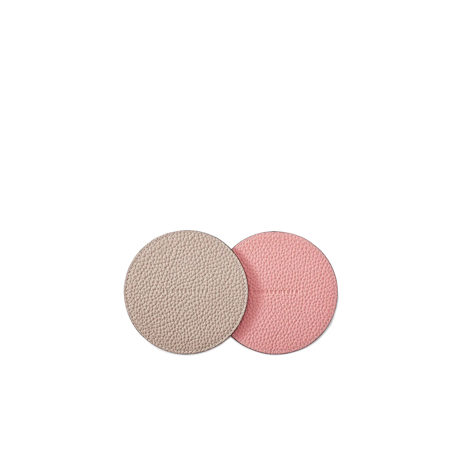 Reversible Round Coaster Set Shrink Leather - Image 4