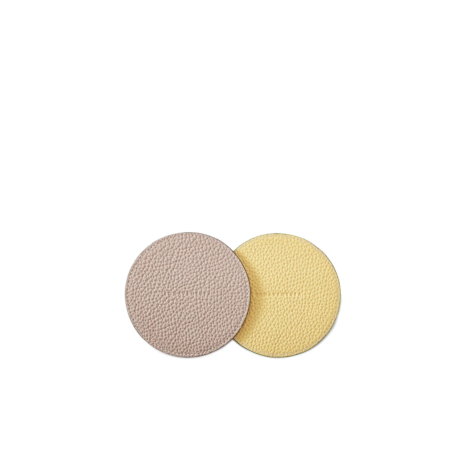 Reversible Round Coaster Set Shrink Leather - Image 5