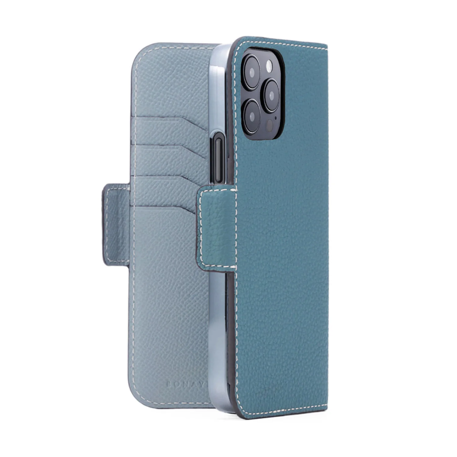 iPhone 14 Pro Max Stand Diary Case Shrink Leather - Image 3
