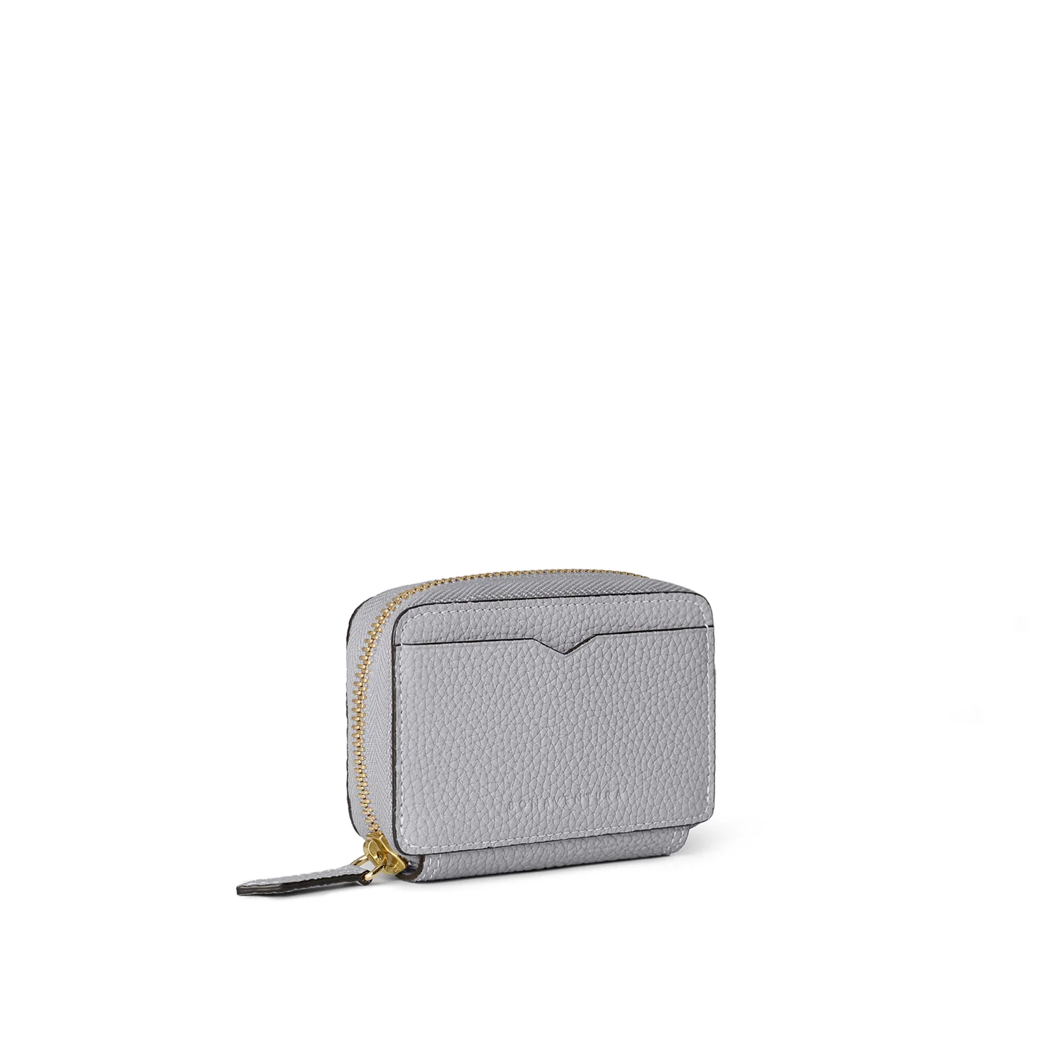 Round Zip Smart Key Case Shrink Leather - Image 7