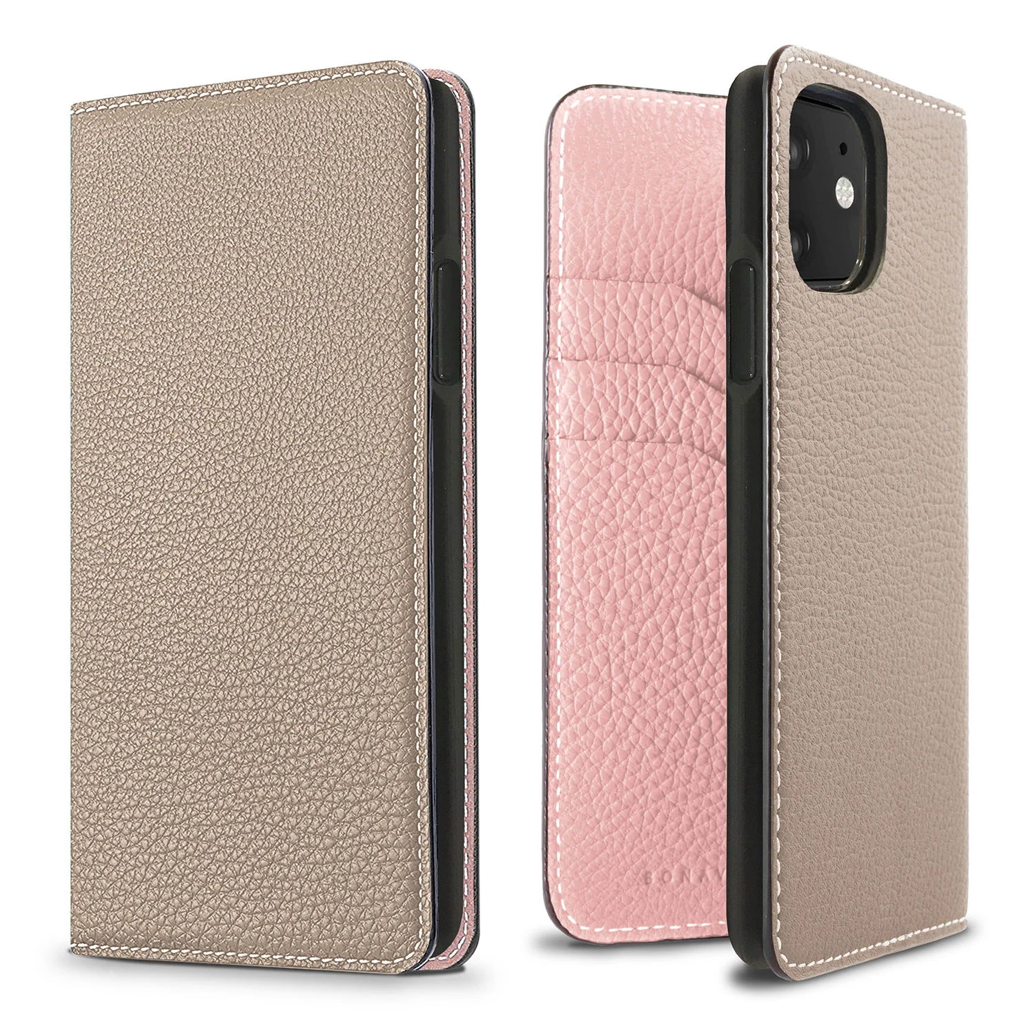 iPhone 11 Diary Case Shrink Leather - Image 4
