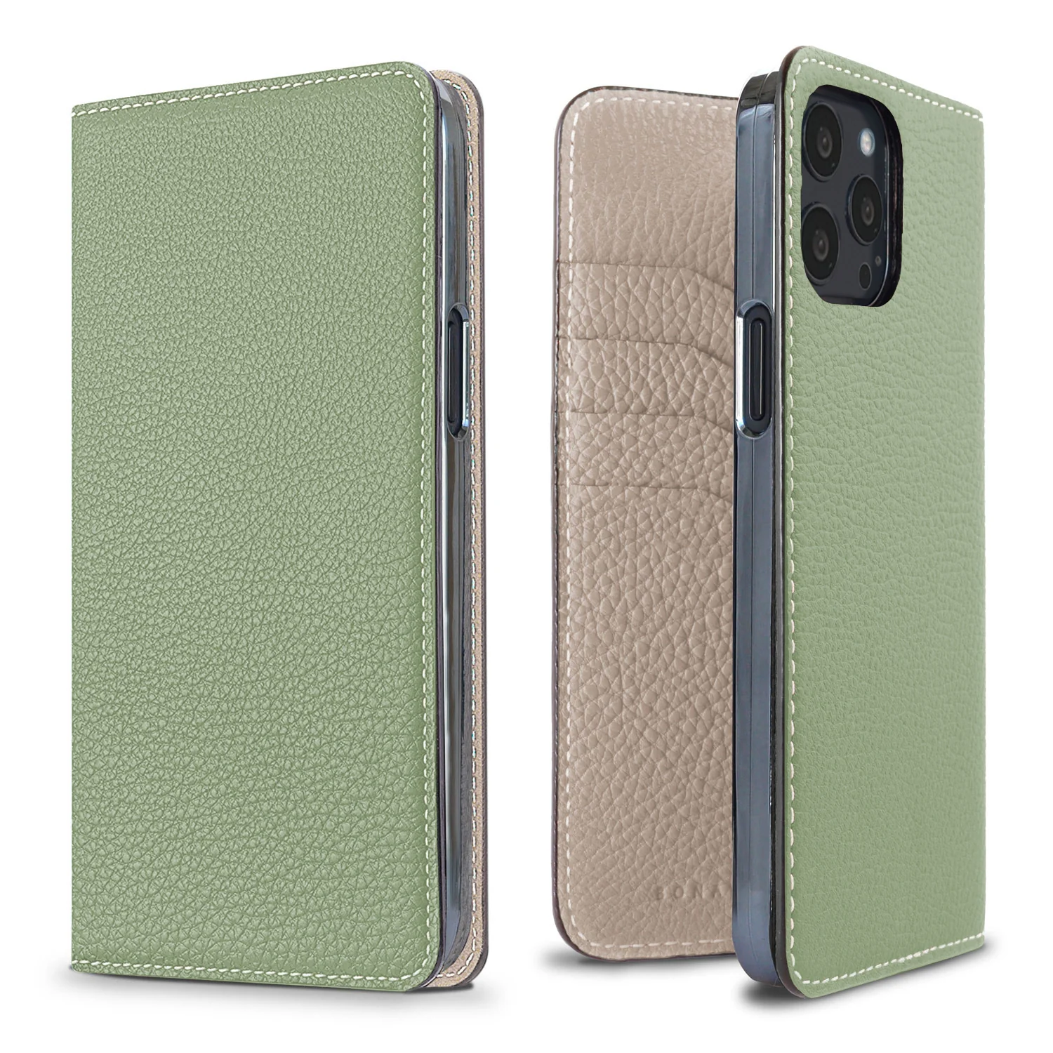 iPhone 13 Pro Max Diary Case Shrink Leather - Image 21