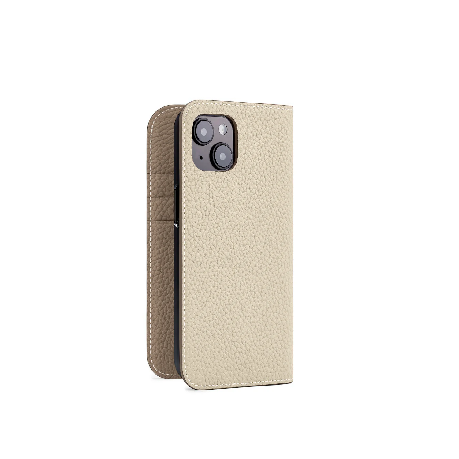 iPhone 15 Diary Case Shrink Leather - Image 11