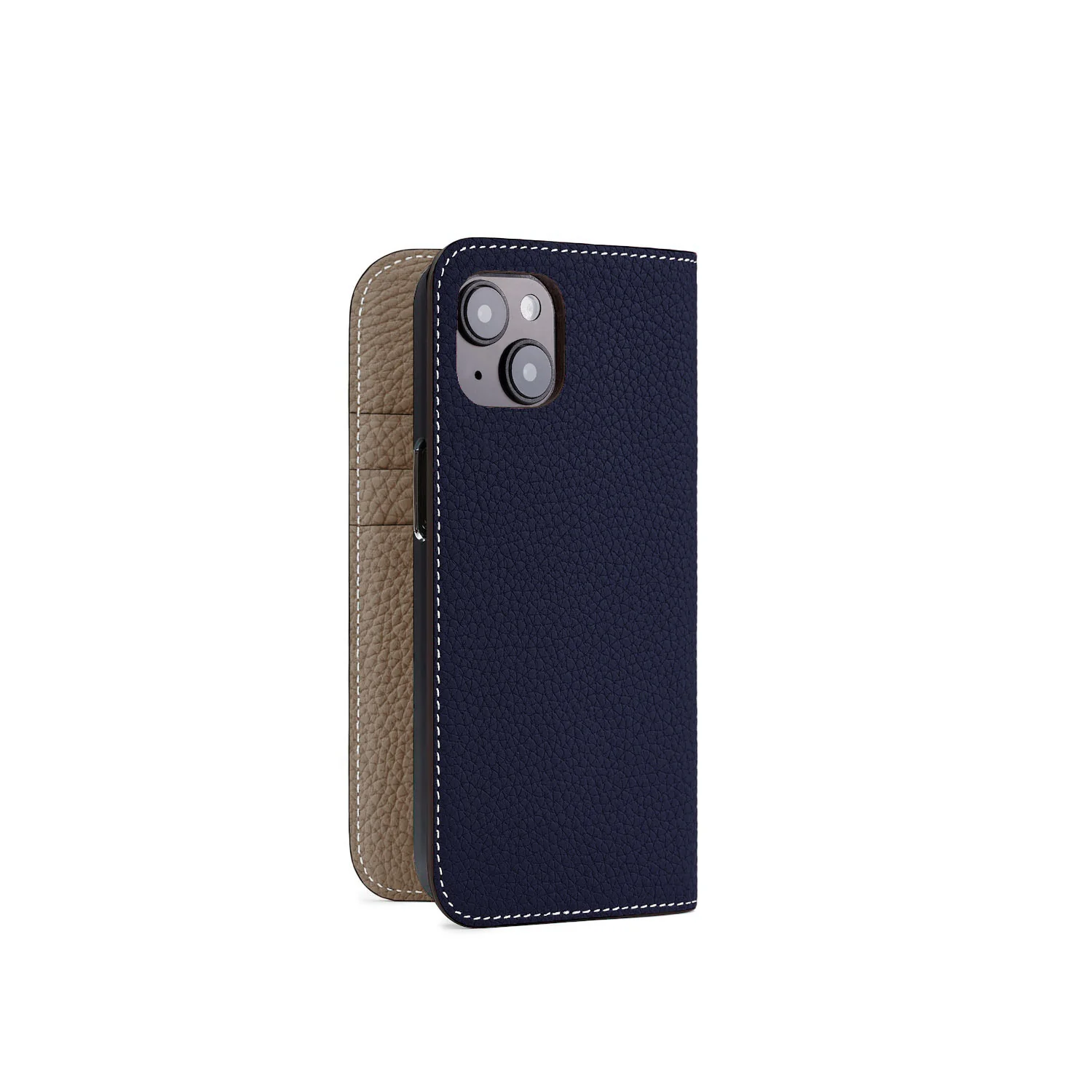 iPhone 15 Diary Case Shrink Leather - Image 17