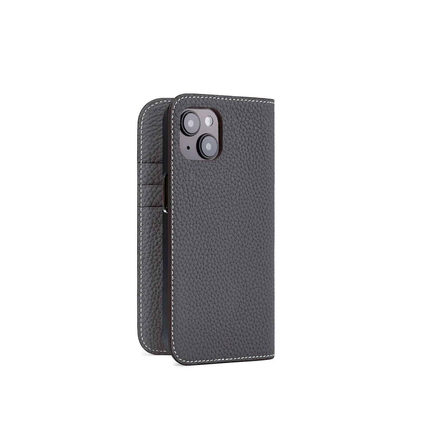 iPhone 15 Diary Case Shrink Leather - Image 19