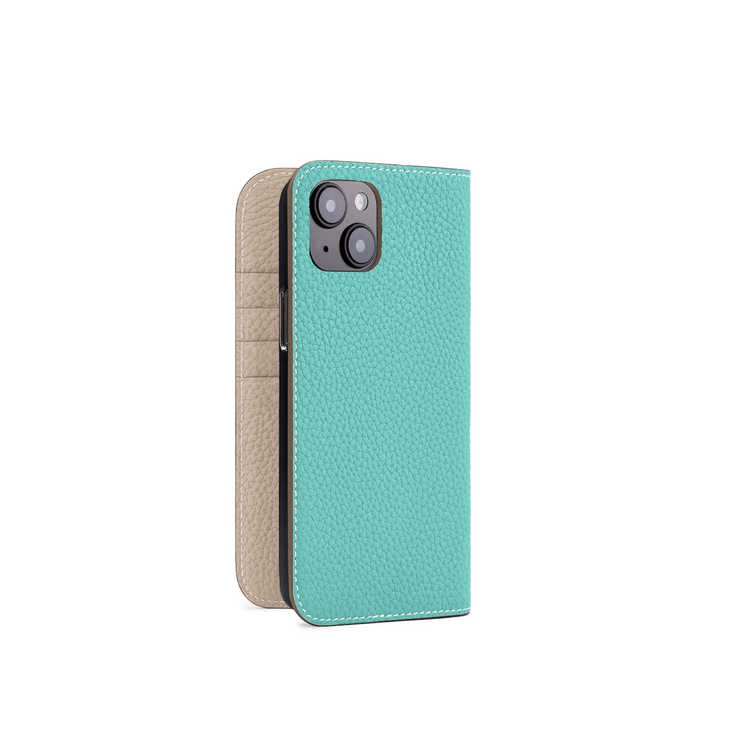 iPhone 15 Plus Diary Case Shrink Leather - Image 12