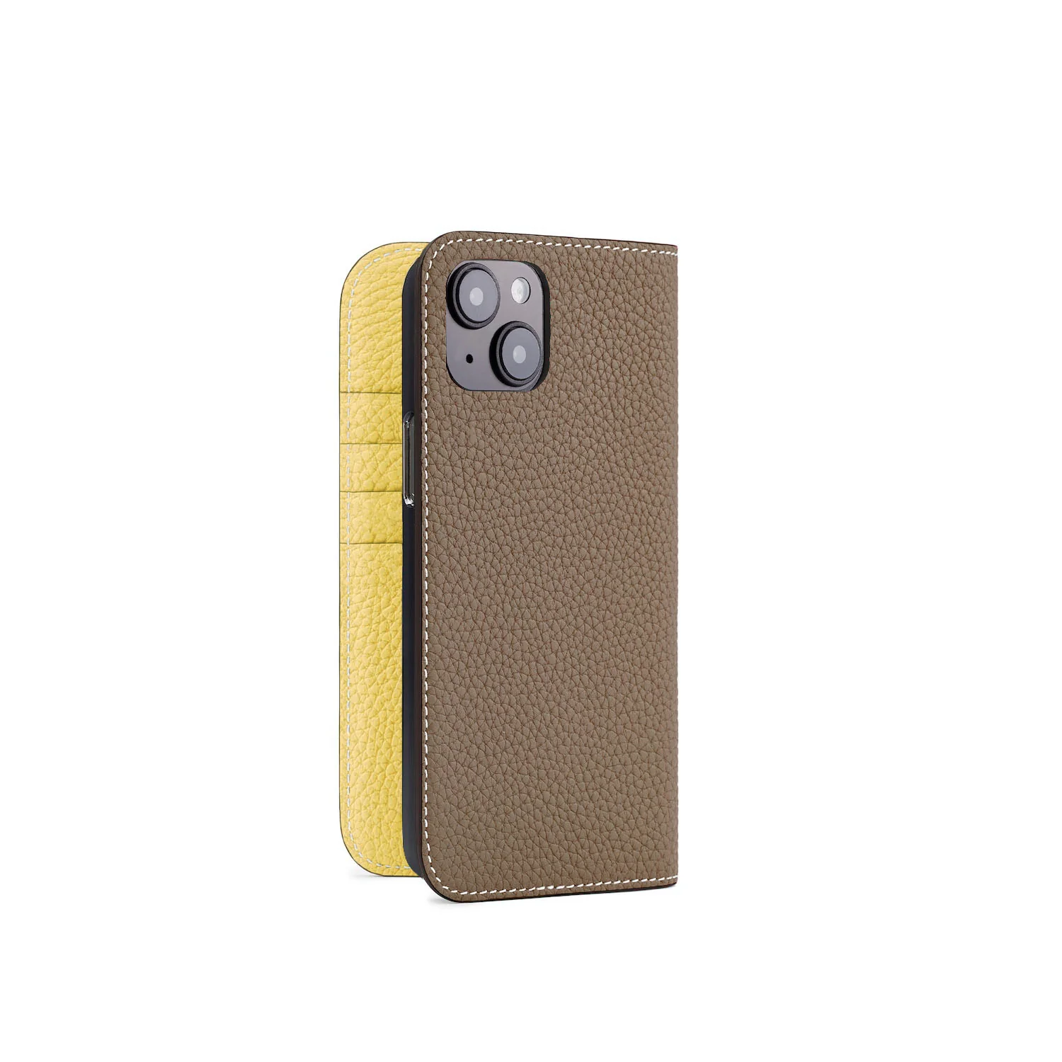 iPhone 15 Plus Diary Case Shrink Leather - Image 4