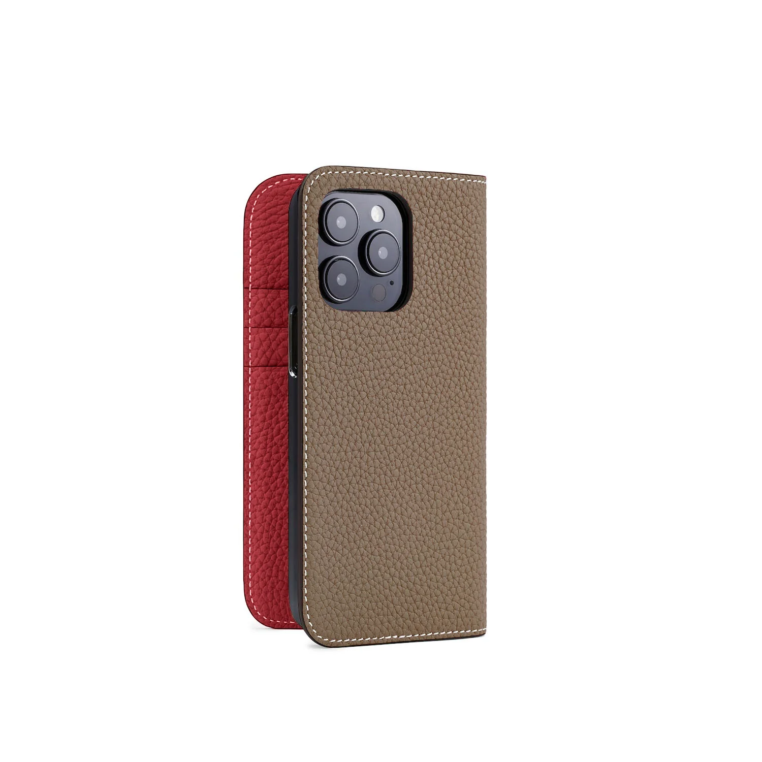 iPhone 15 Pro Diary Case Shrink Leather - Image 14