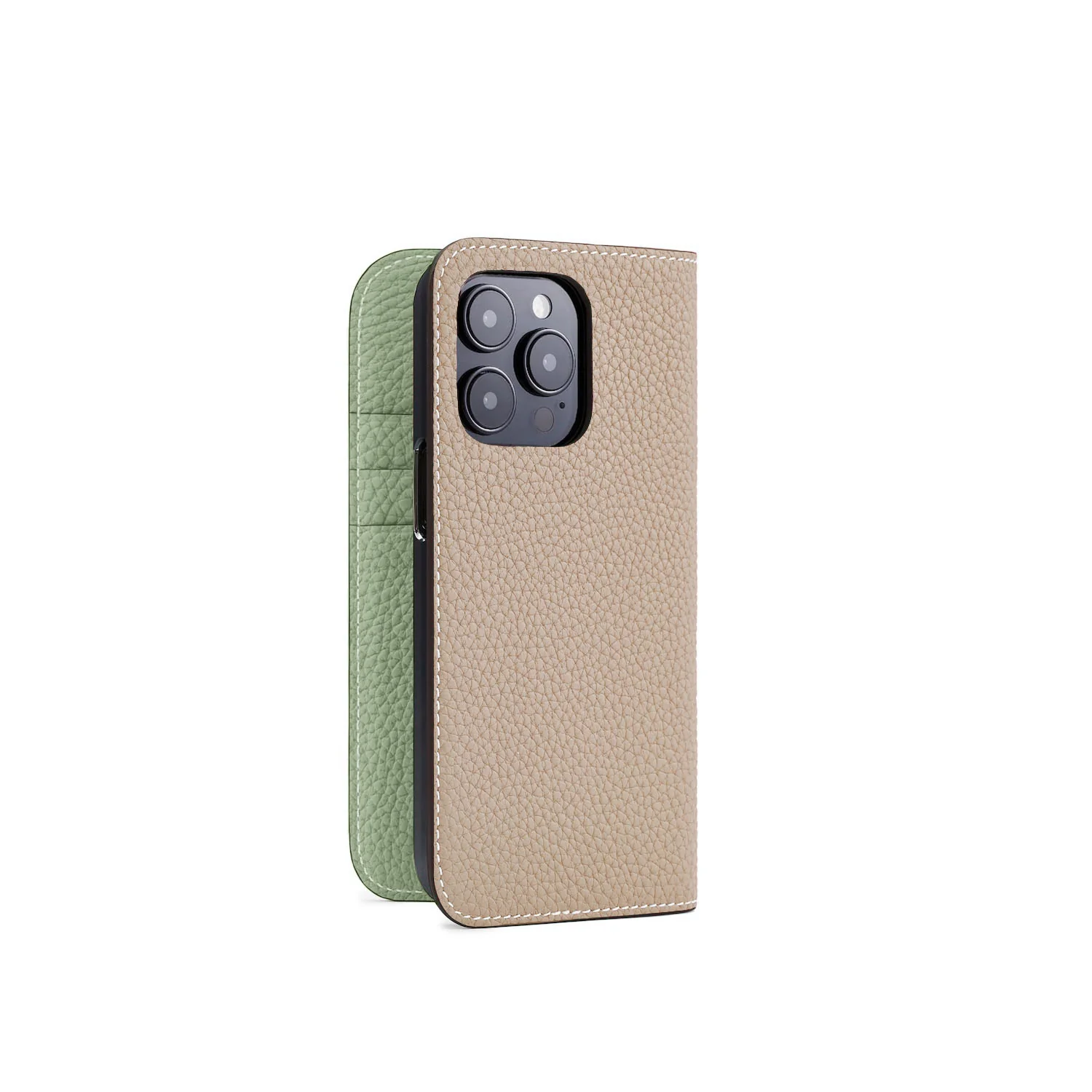 iPhone 15 Pro Diary Case Shrink Leather - Image 18