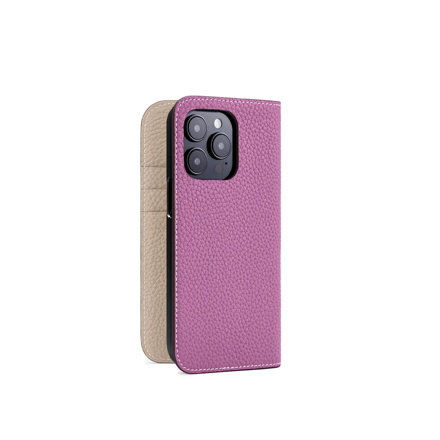 iPhone 15 Pro Diary Case Shrink Leather - Image 22