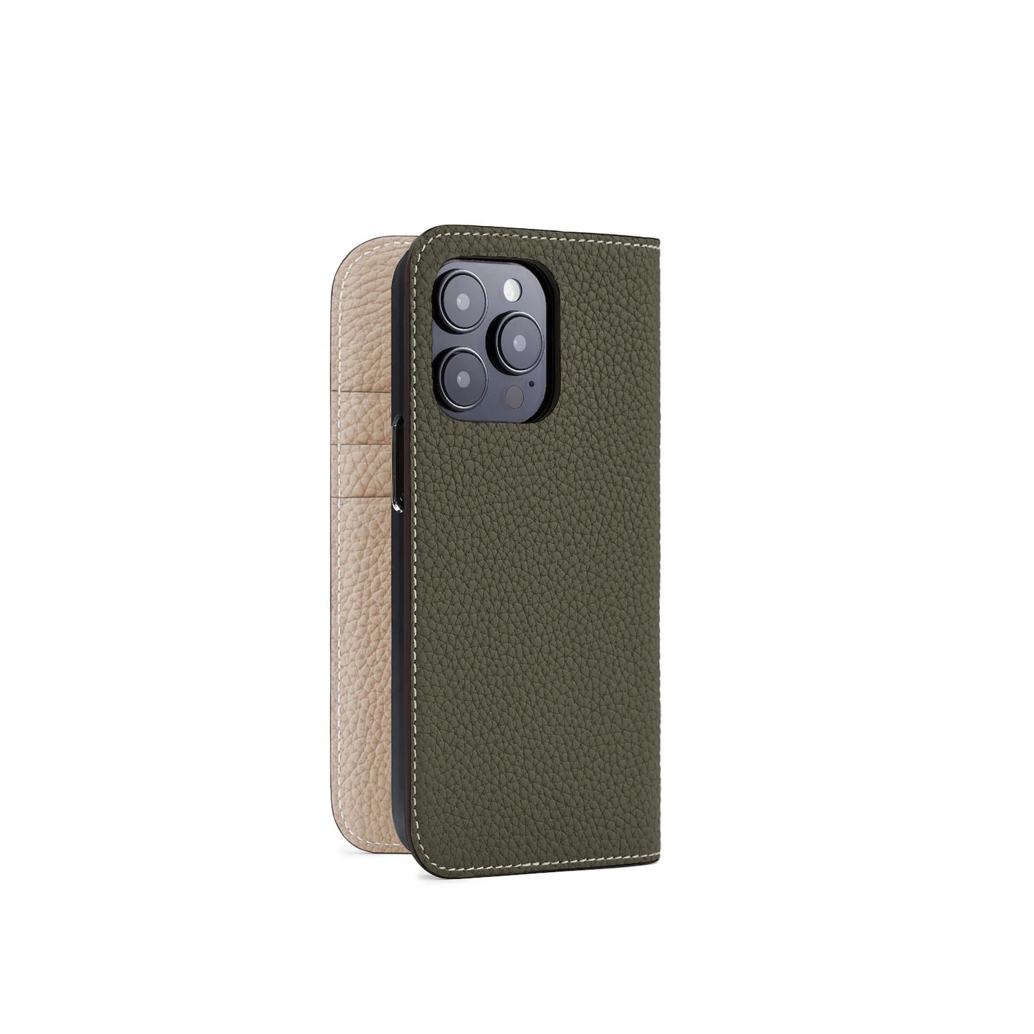 iPhone 15 Pro Diary Case Shrink Leather - Image 27