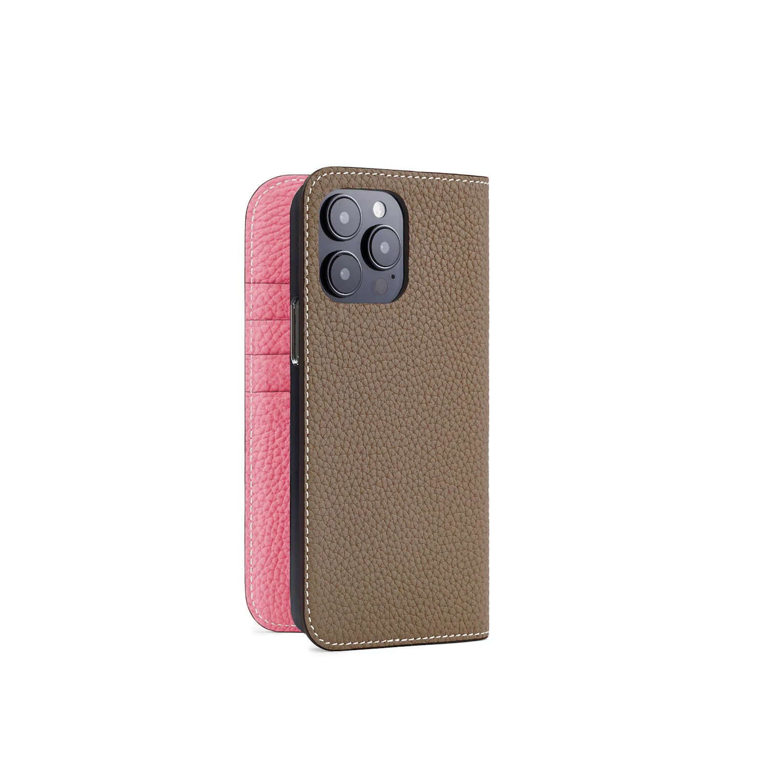 iPhone 15 Pro Max Diary Case Shrink Leather - Image 9