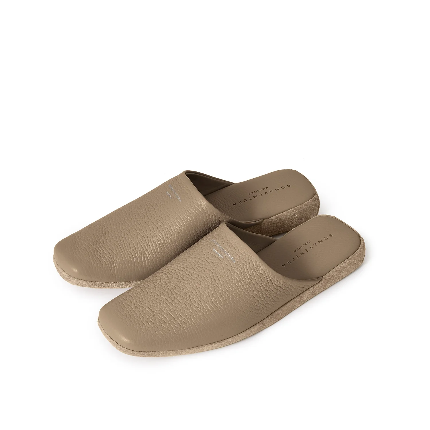 Room Shoes with Logo Shrink Leather