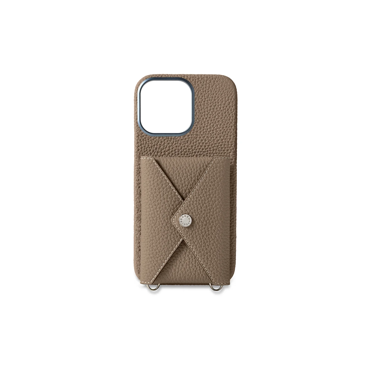 iPhone Back Cover Case with Snap Button Closure Shrink Leather - Image 8