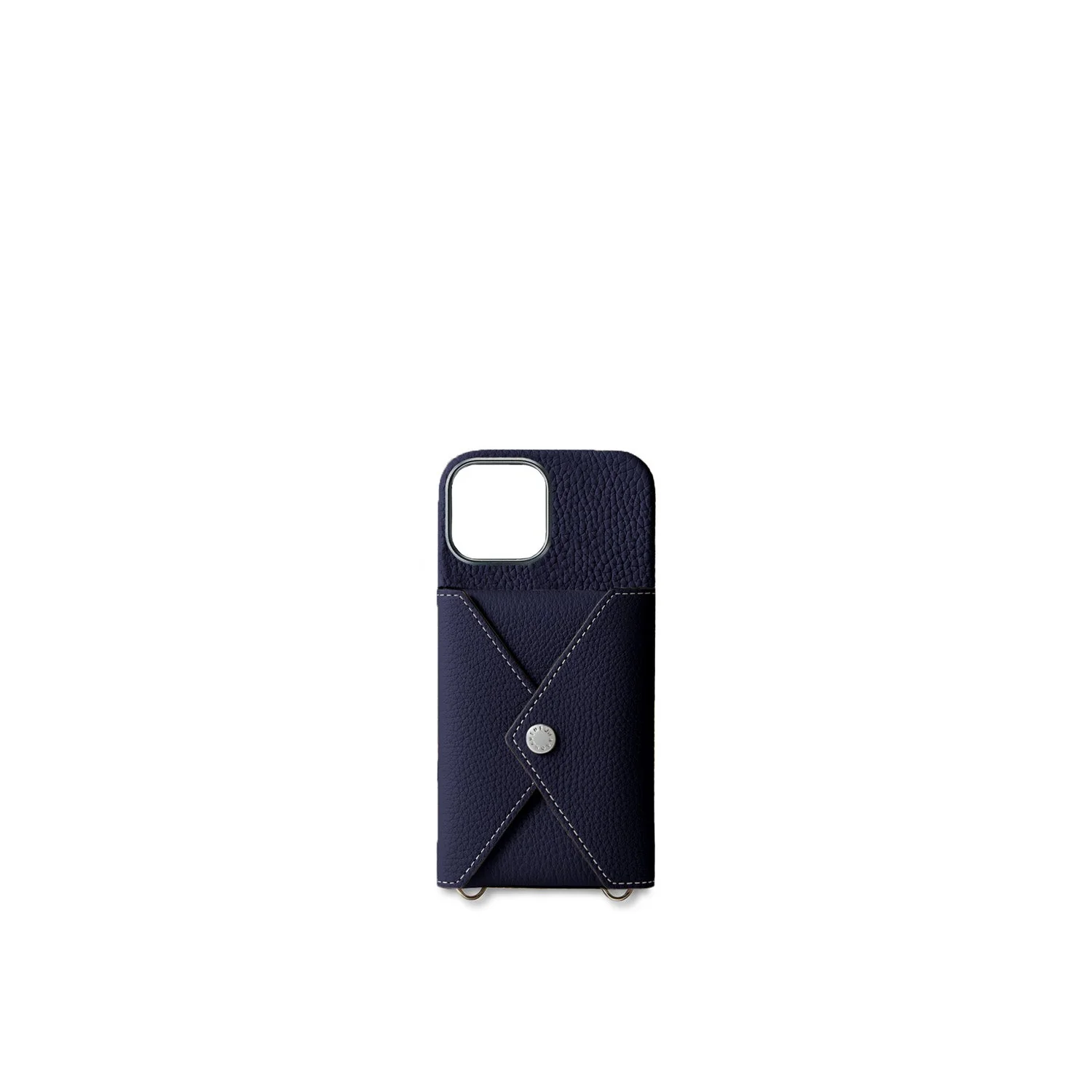 iPhone 17 Back Cover Case with Snap Button Closure Shrink Leather - Image 3