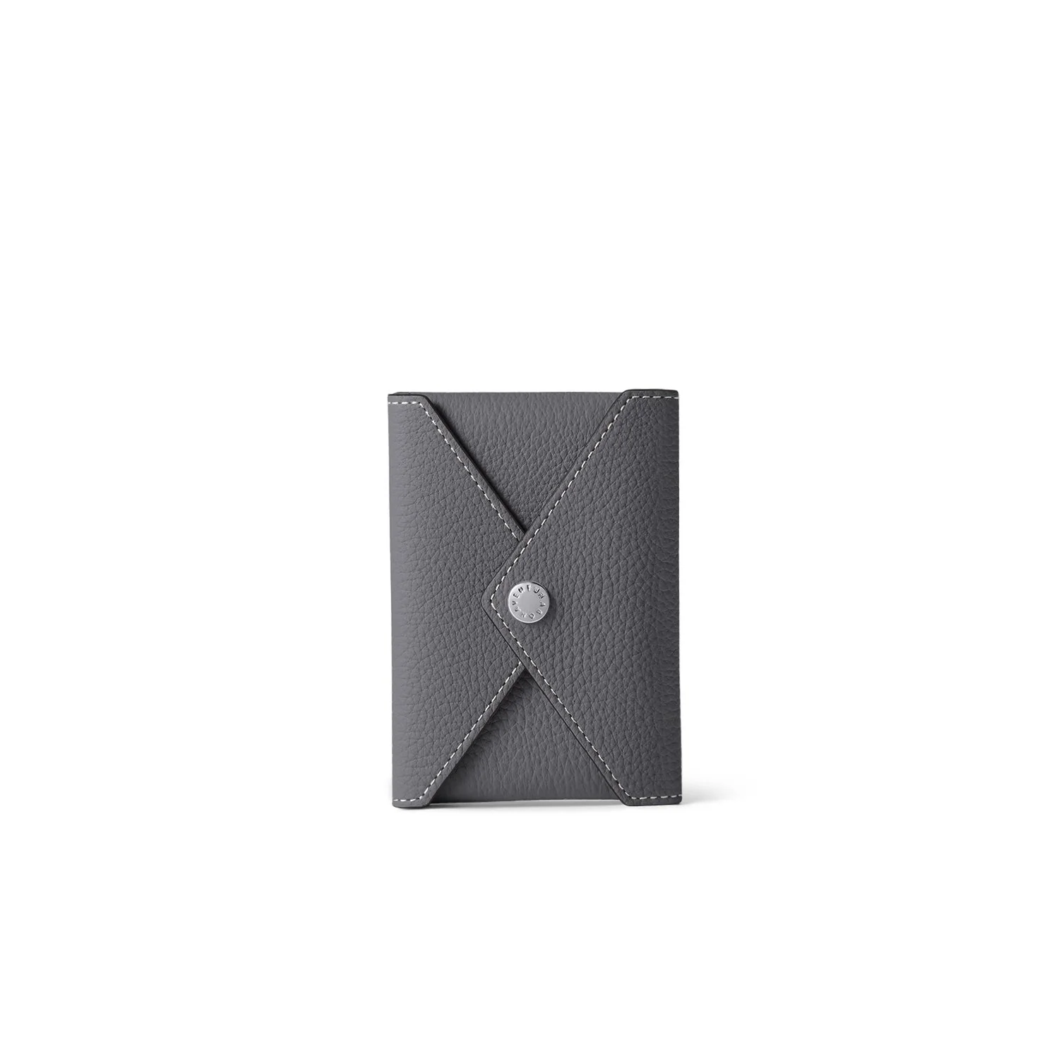 iPhone Back Cover Case with Snap Button Closure Envelope Pouch Shrink Leather - Image 4