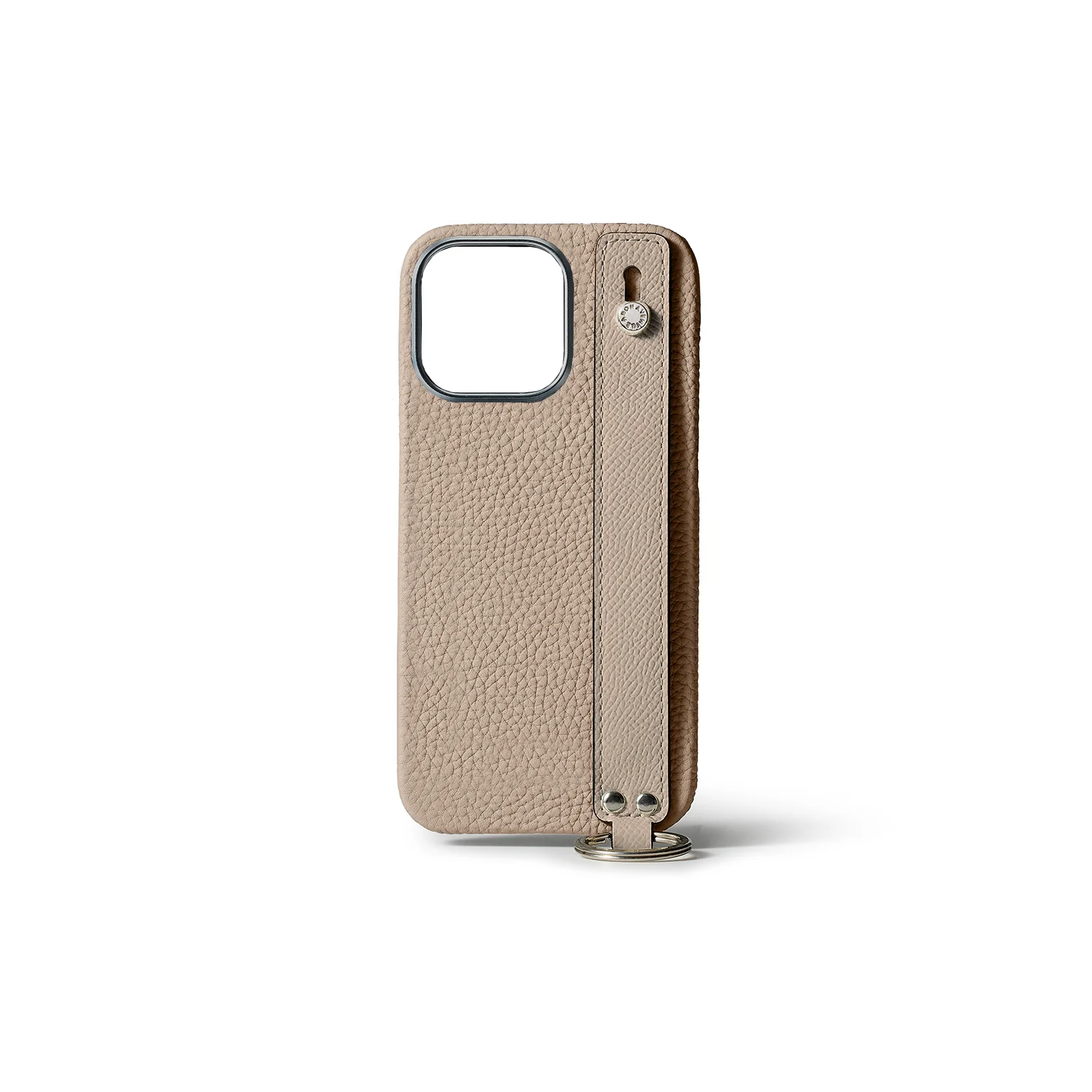 iPhone 15 Pro Back Cover Case with Handle Shrink Leather - Image 4