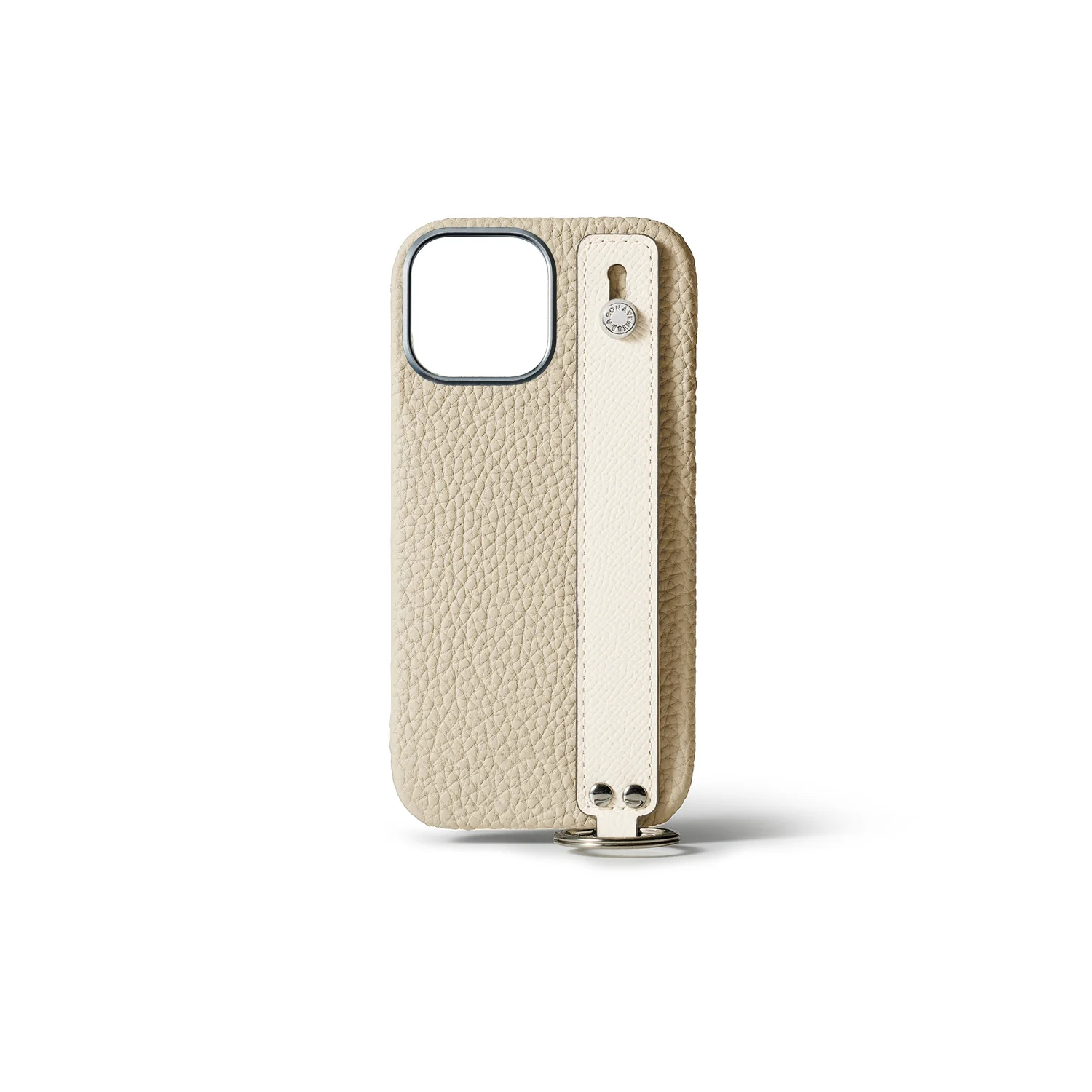 iPhone 15 Pro Max Back Cover Case with Handle Shrink Leather - Image 5