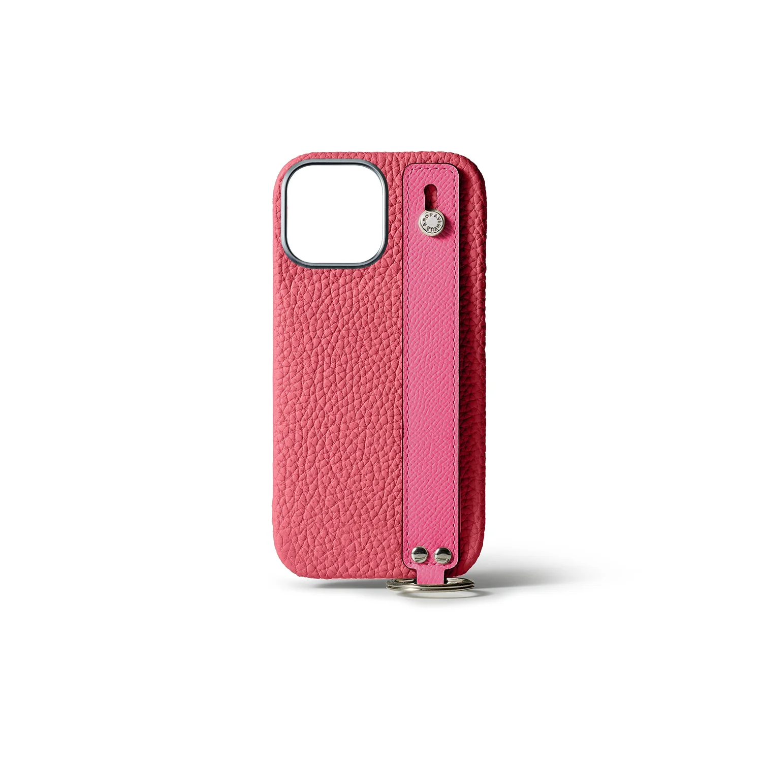 iPhone 15 Pro Max Back Cover Case with Handle Shrink Leather - Image 7