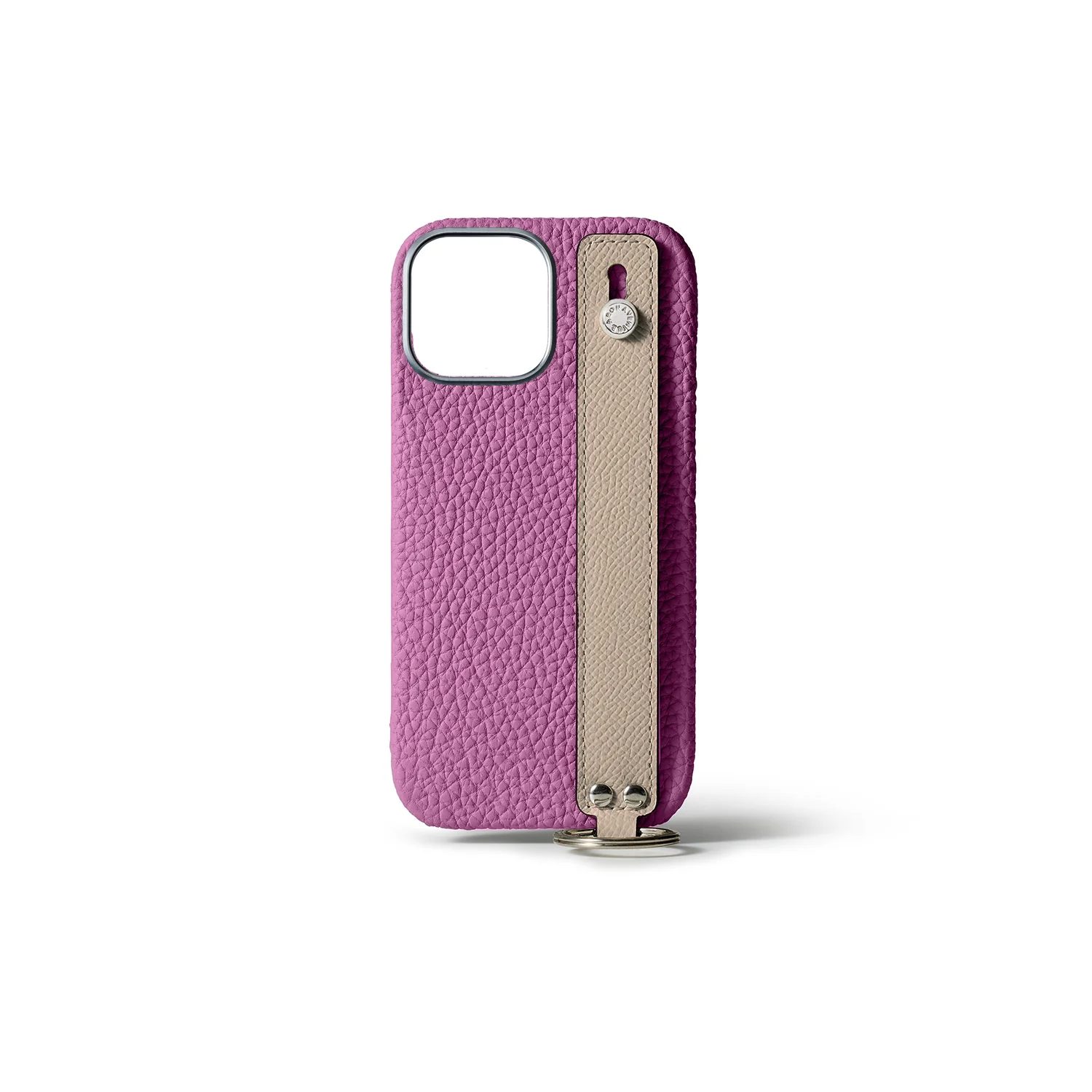 iPhone 15 Pro Max Back Cover Case with Handle Shrink Leather - Image 8