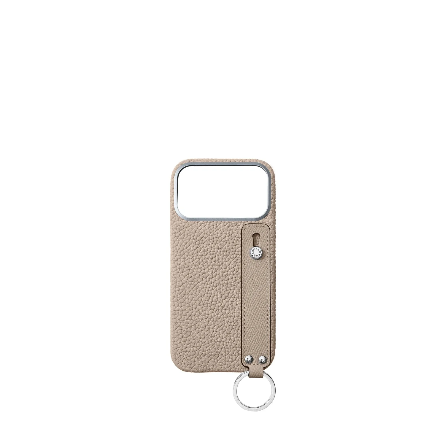 iPhone 17 Pro Max Back Cover Case with Handle Shrink Leather - Image 4