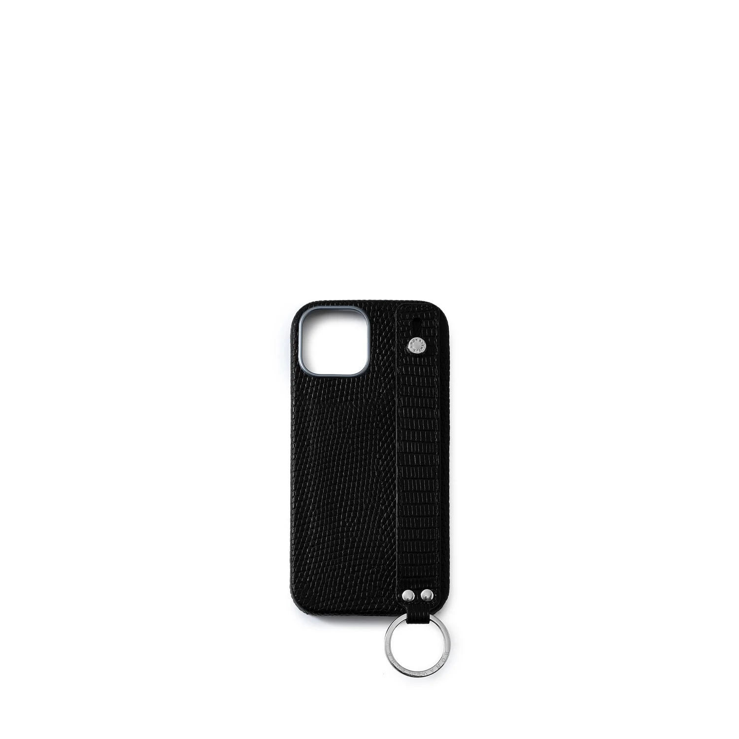 iPhone 17 Back Cover Case with Handle Embossed Lizard Leather - Image 2